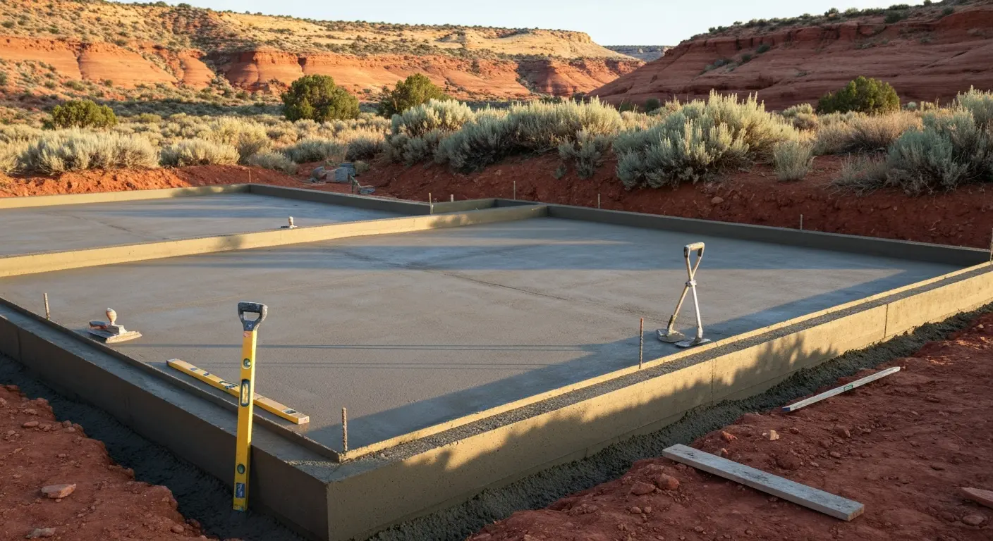 Concrete foundation work