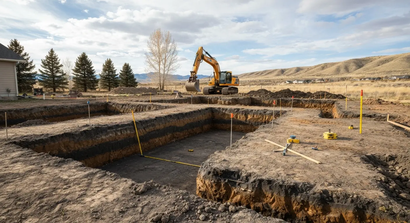 Concrete foundation project