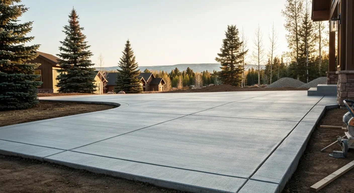 Concrete driveway installation Brian Head