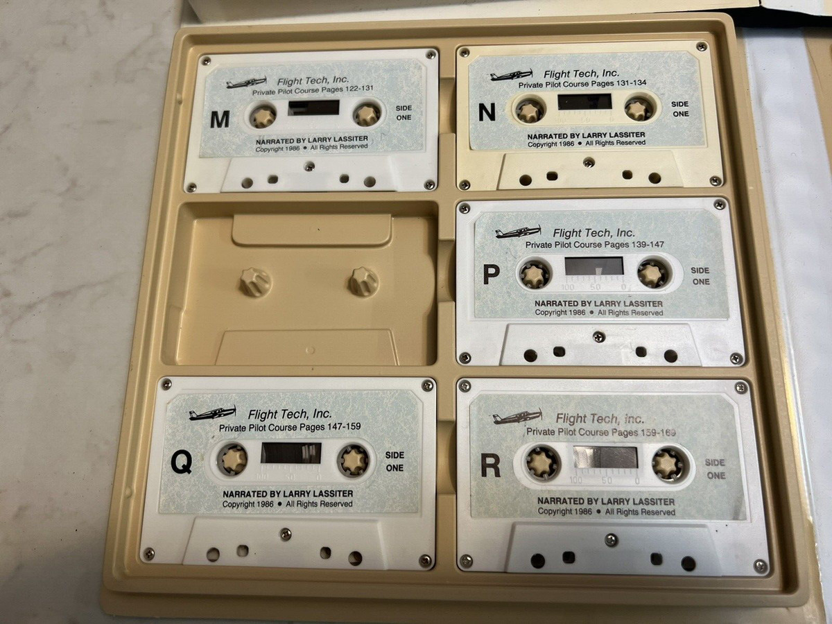 tan case of cassette tapes