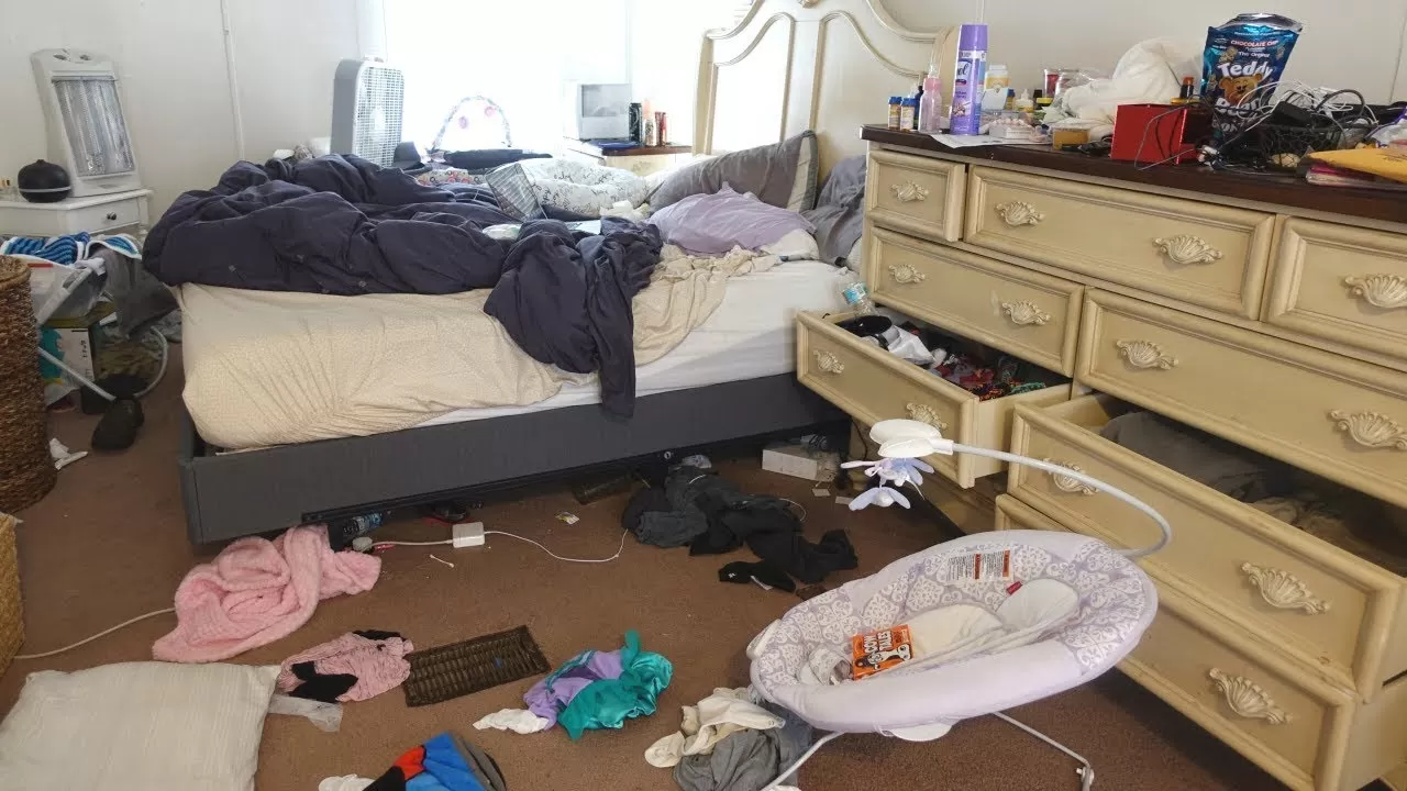 Before and after photos of a Sacramento apartment cleanout