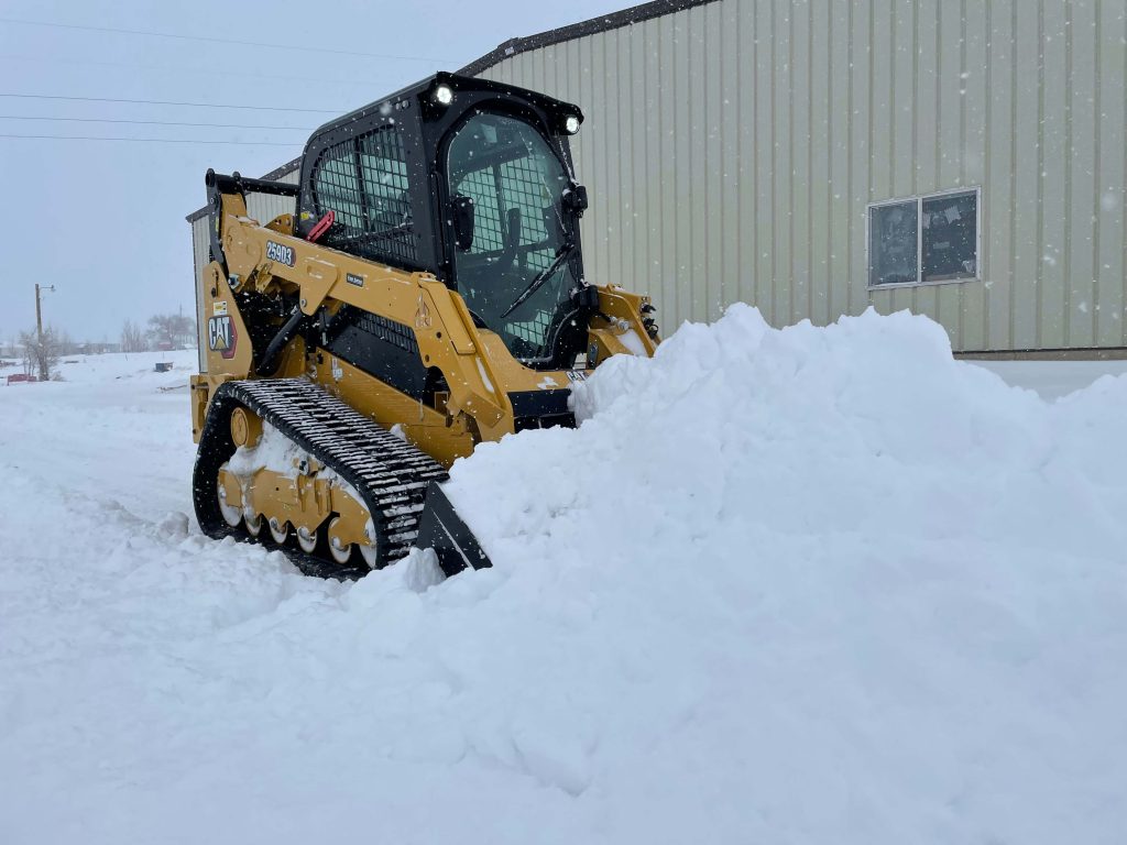Commercial snow removal for a business parking lot in Cambridge, MN Commercial snow removal for a business parking lot in Cambridge, MN