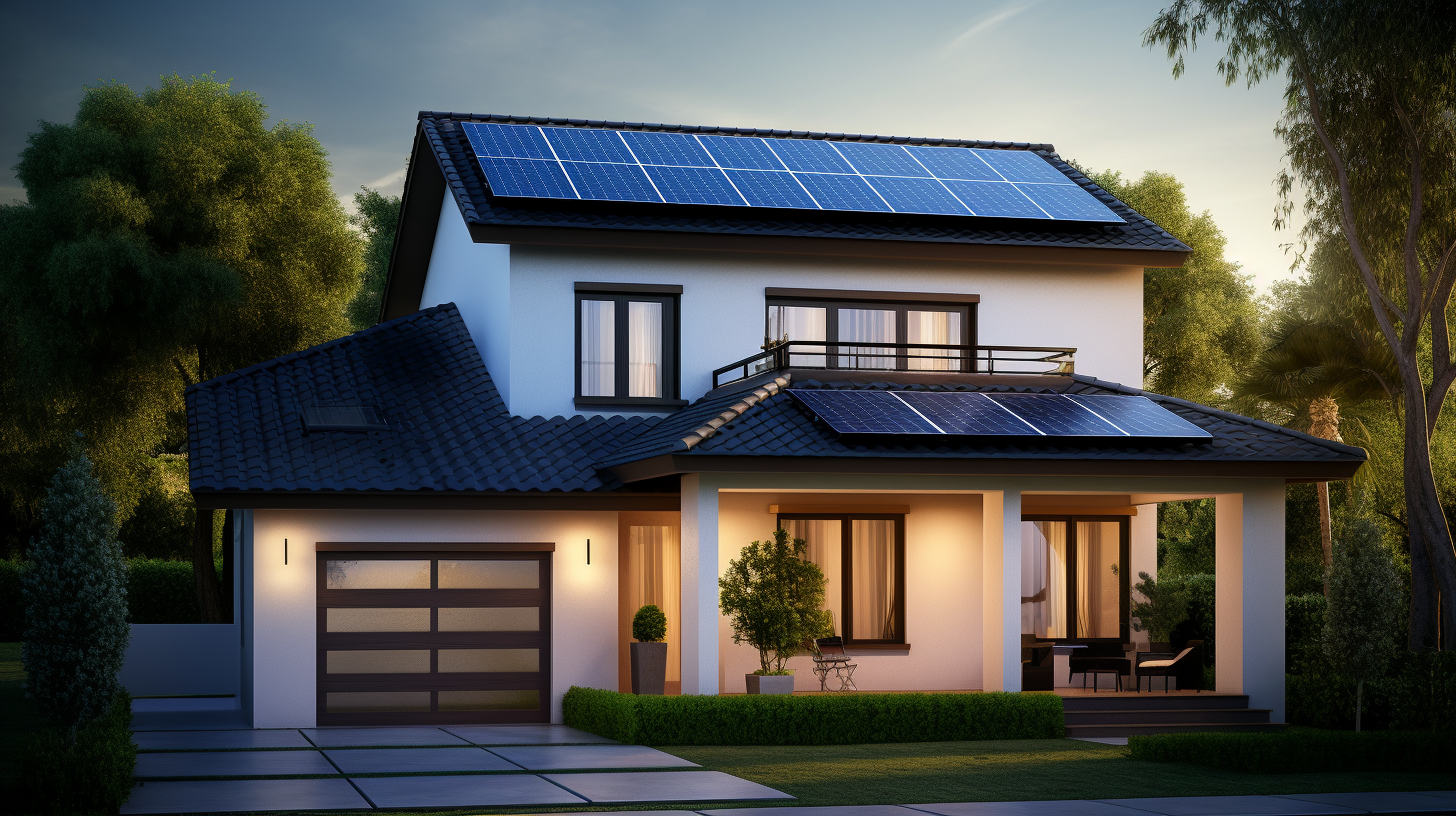 Discover the beauty of solar panels glistening in the sun, harnessing clean energy for your home.