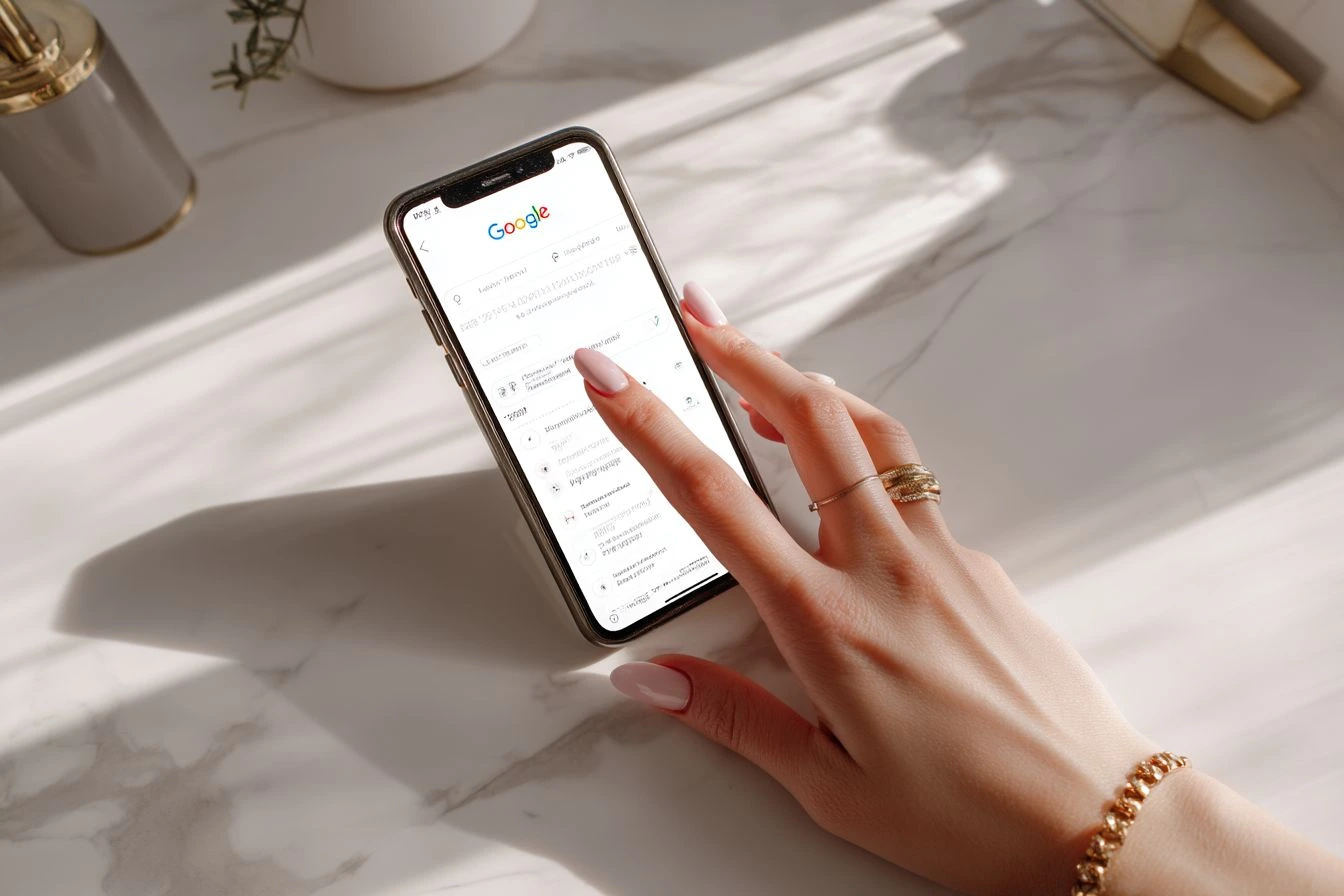 A phone .