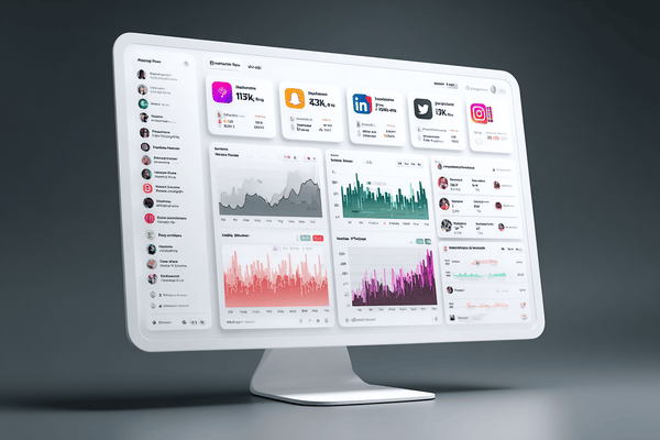 Multi-platform social media strategy dashboard for luxury brand marketing management Multi-platform social media strategy dashboard for luxury brand marketing management