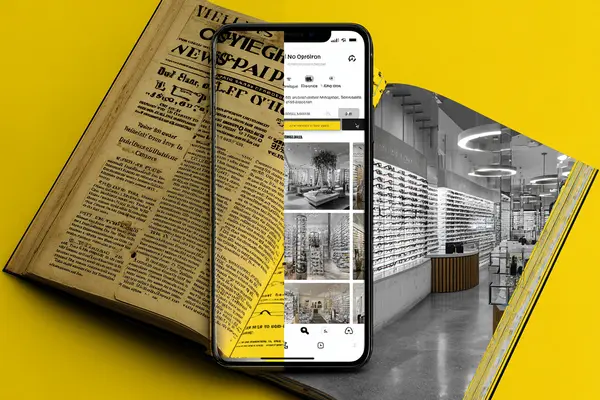 Comparison showing outdated optical marketing tactics versus modern digital strategy for Bay Area practices