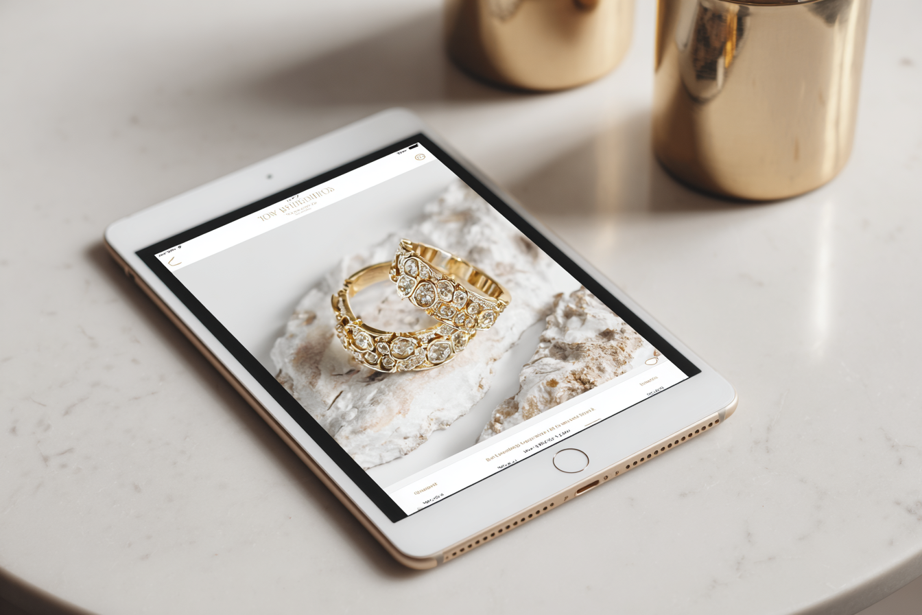 High-end vertical Pinterest pin design showcasing luxury product with clean typography and sophisticated layout High-end vertical Pinterest pin design showcasing luxury product with clean typography and sophisticated layout