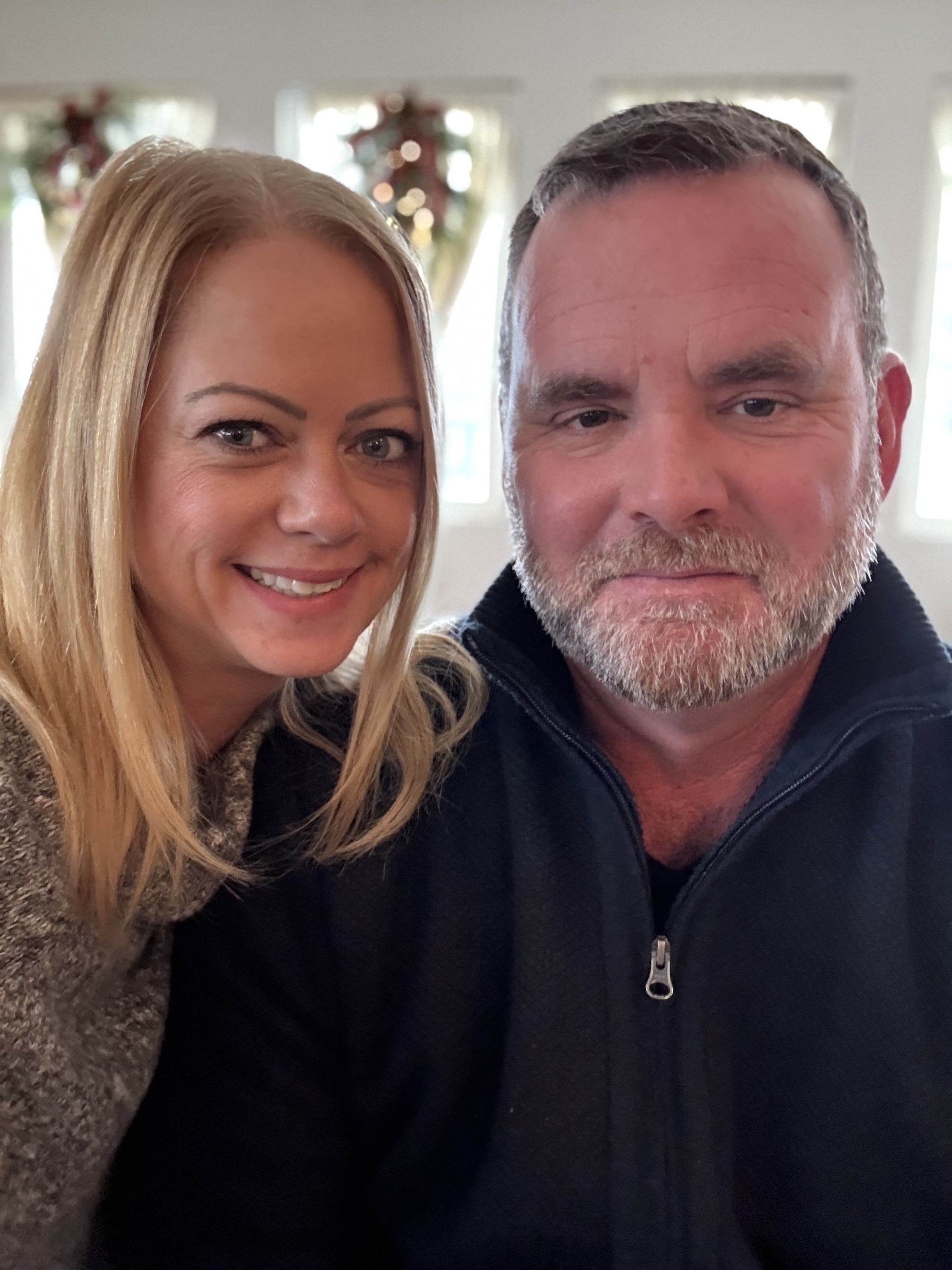 Jess with husband Jess with husband