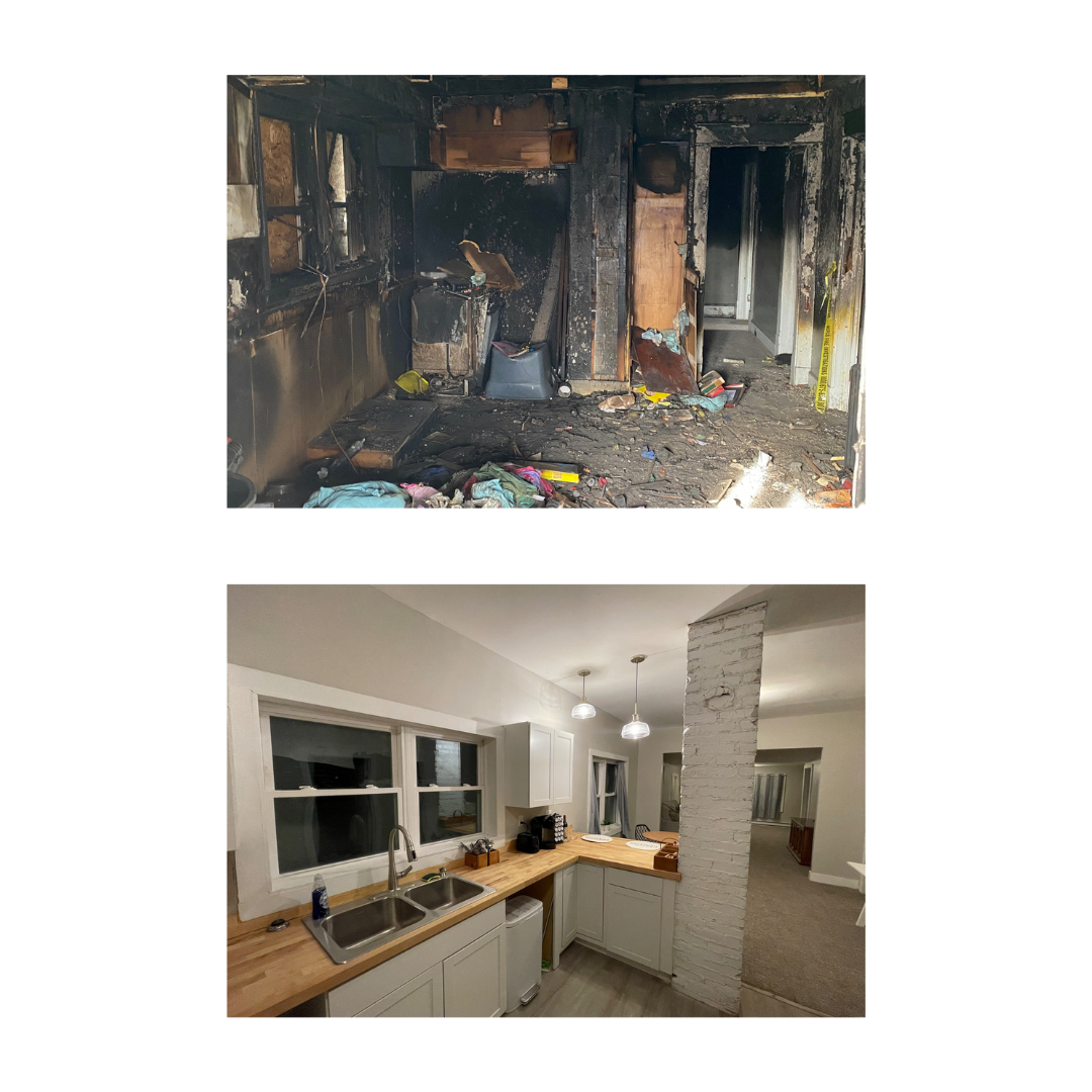 Before and After kitchen remodel Before and After kitchen remodel