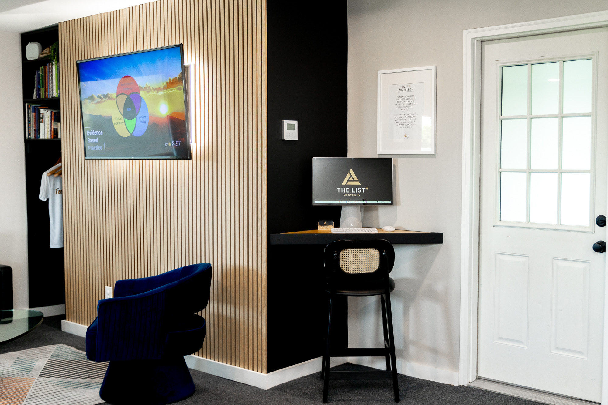 The List Chiropractic treatment room