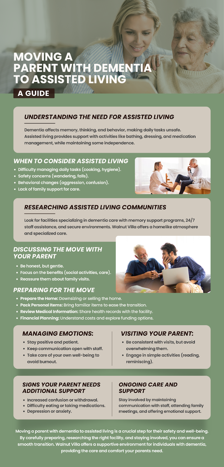 Parent with Dementia to Assisted Living Parent with Dementia to Assisted Living