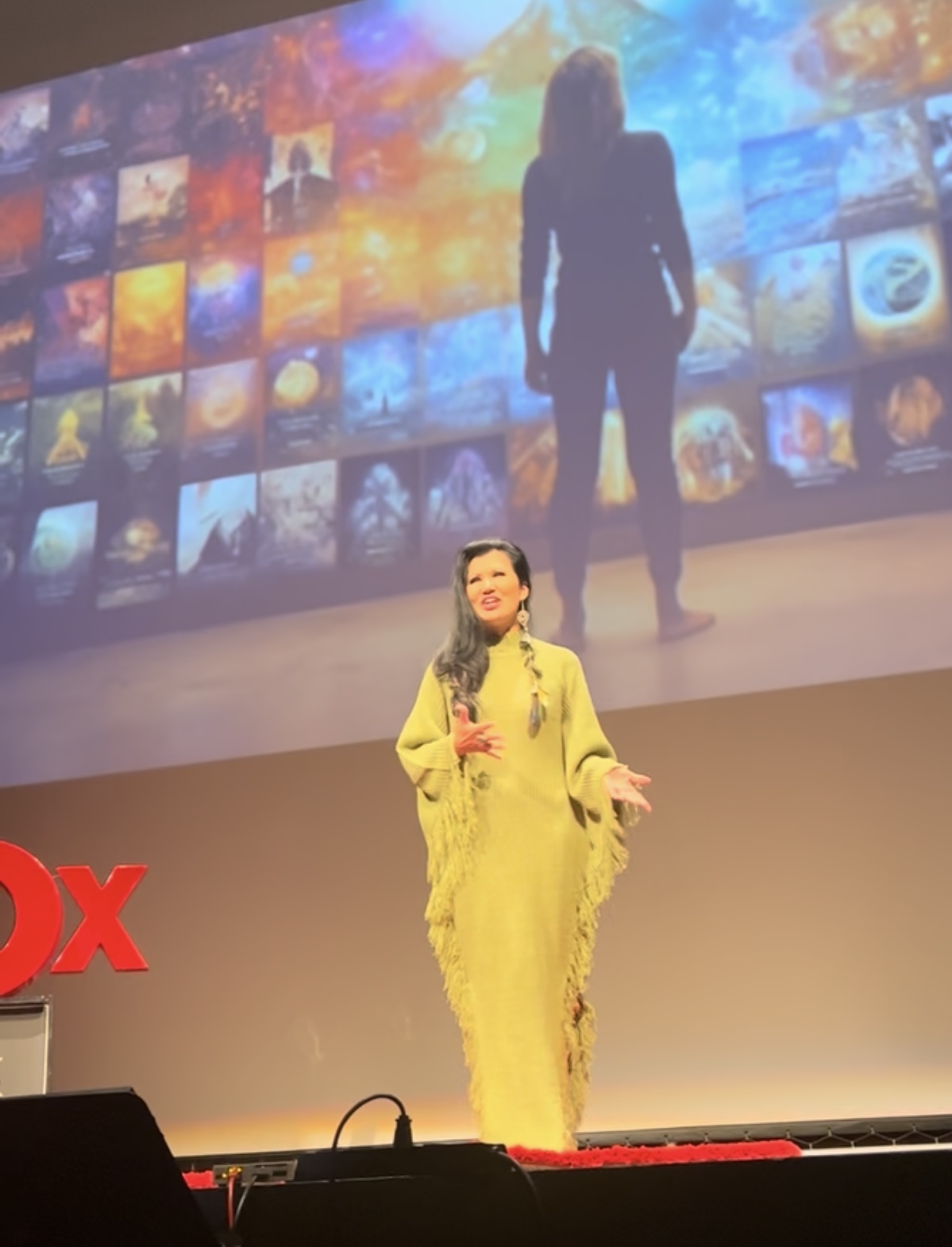 Asia Lee on TEDx stage