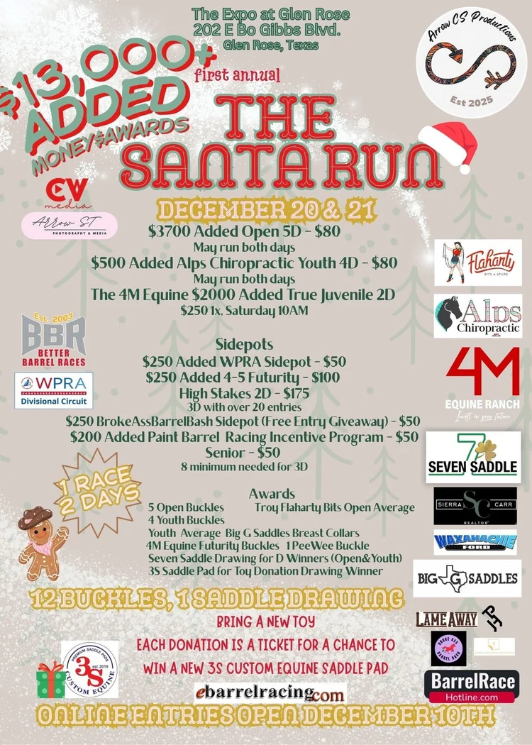 The Santa Run Barrel Race