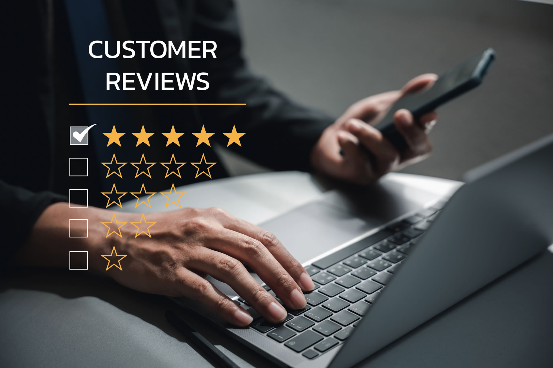 business-excellence-achieved-quality-service-mans-hand-using-smartphone-laptop