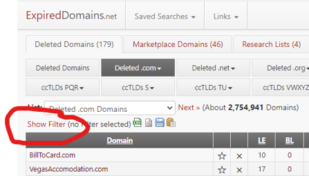 ExpiredDomains .net Step 4 ExpiredDomains .net Step 4