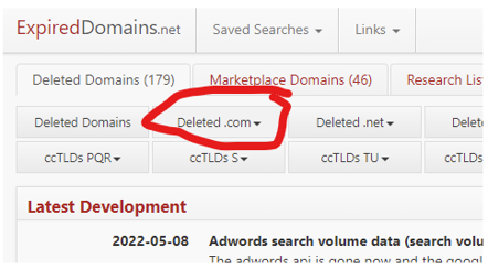ExpiredDomains .net Step 3 ExpiredDomains .net Step 3