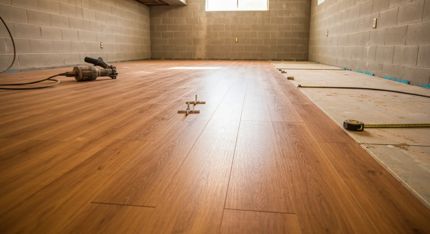 Basement flooring project