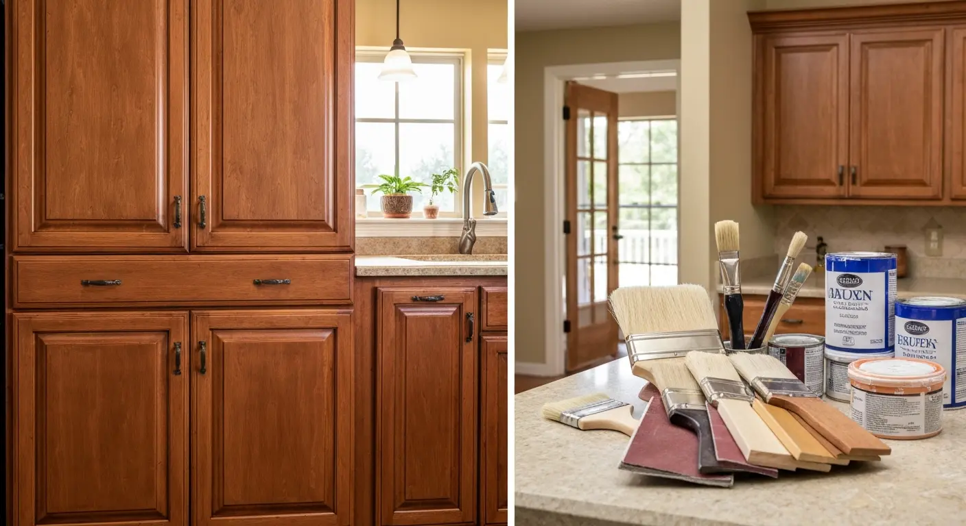 Cabinet painting and refinishing