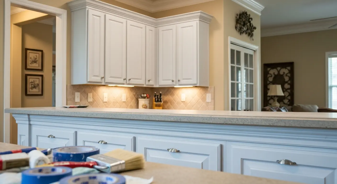 Cabinet and trim painting