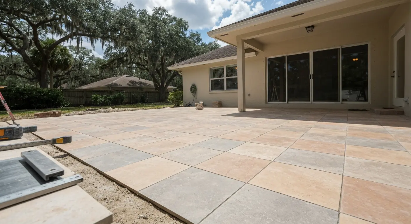 Outdoor patio tile
