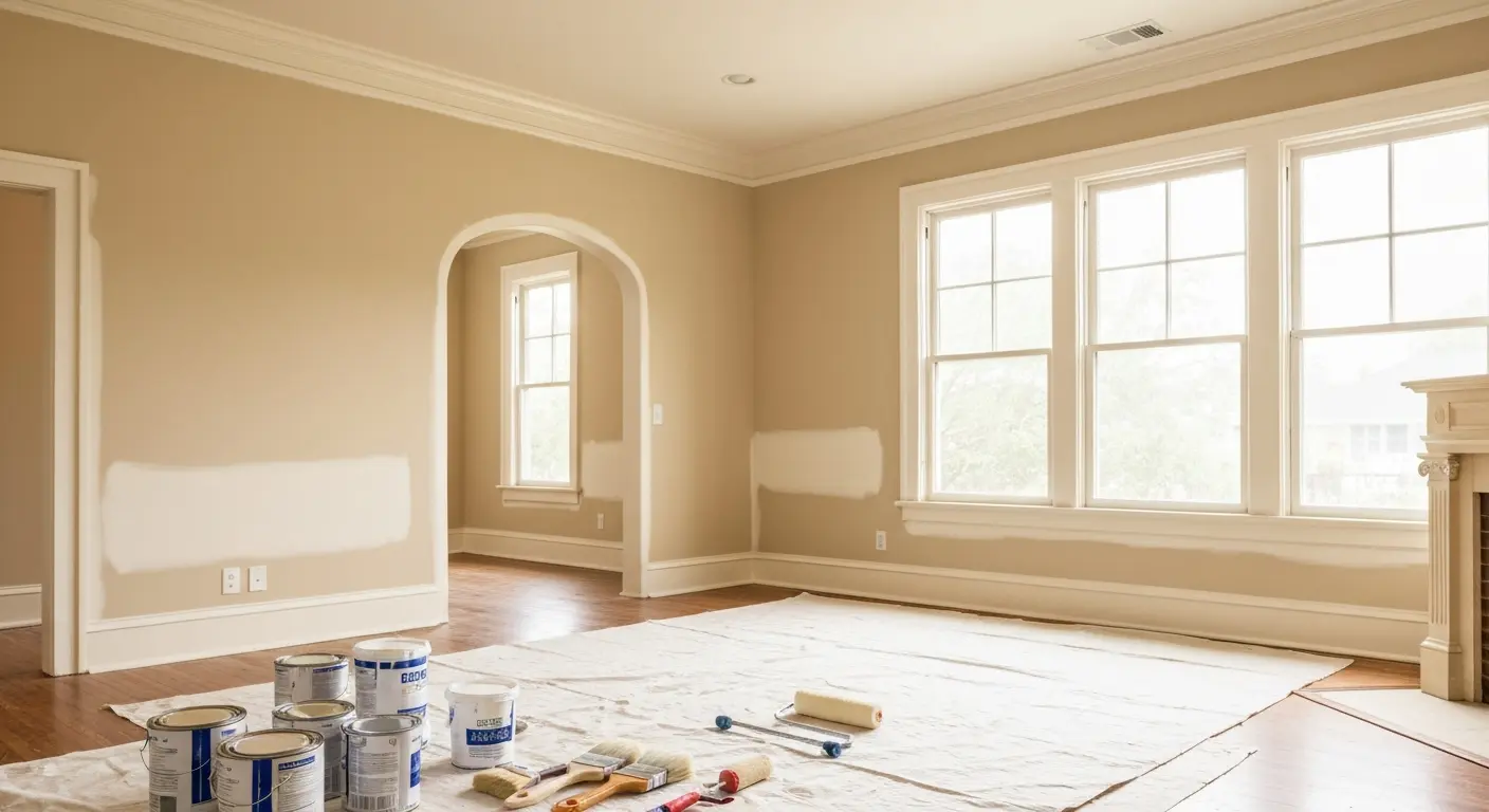 Interior painting in Live Oak home