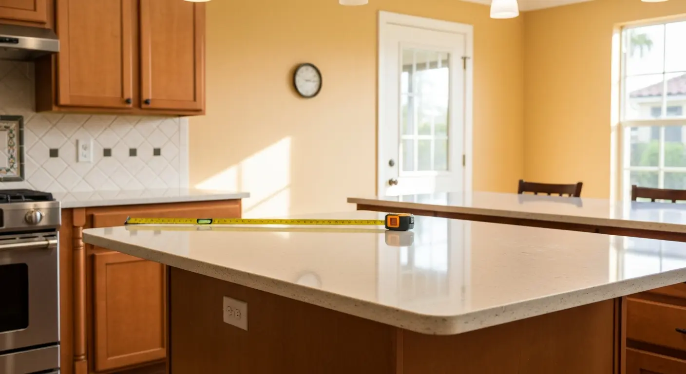 Kitchen countertop installation