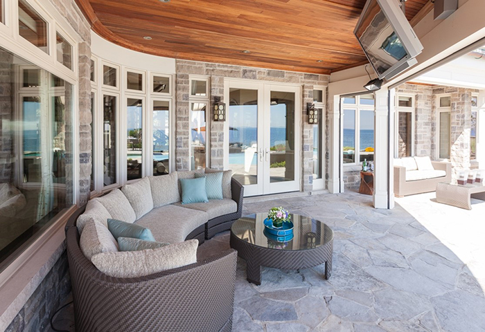Stone patio