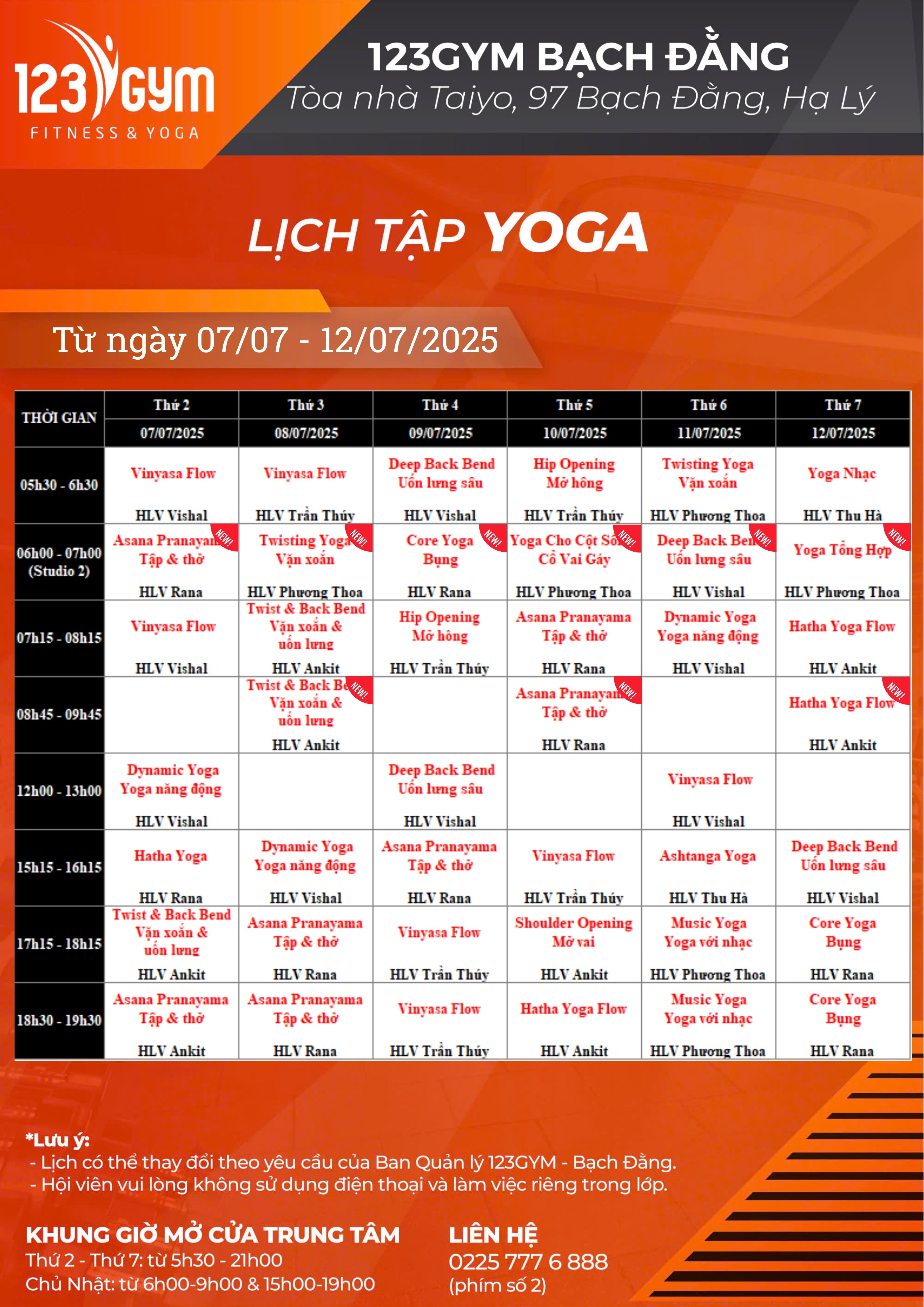 BD Yoga Tuần 2