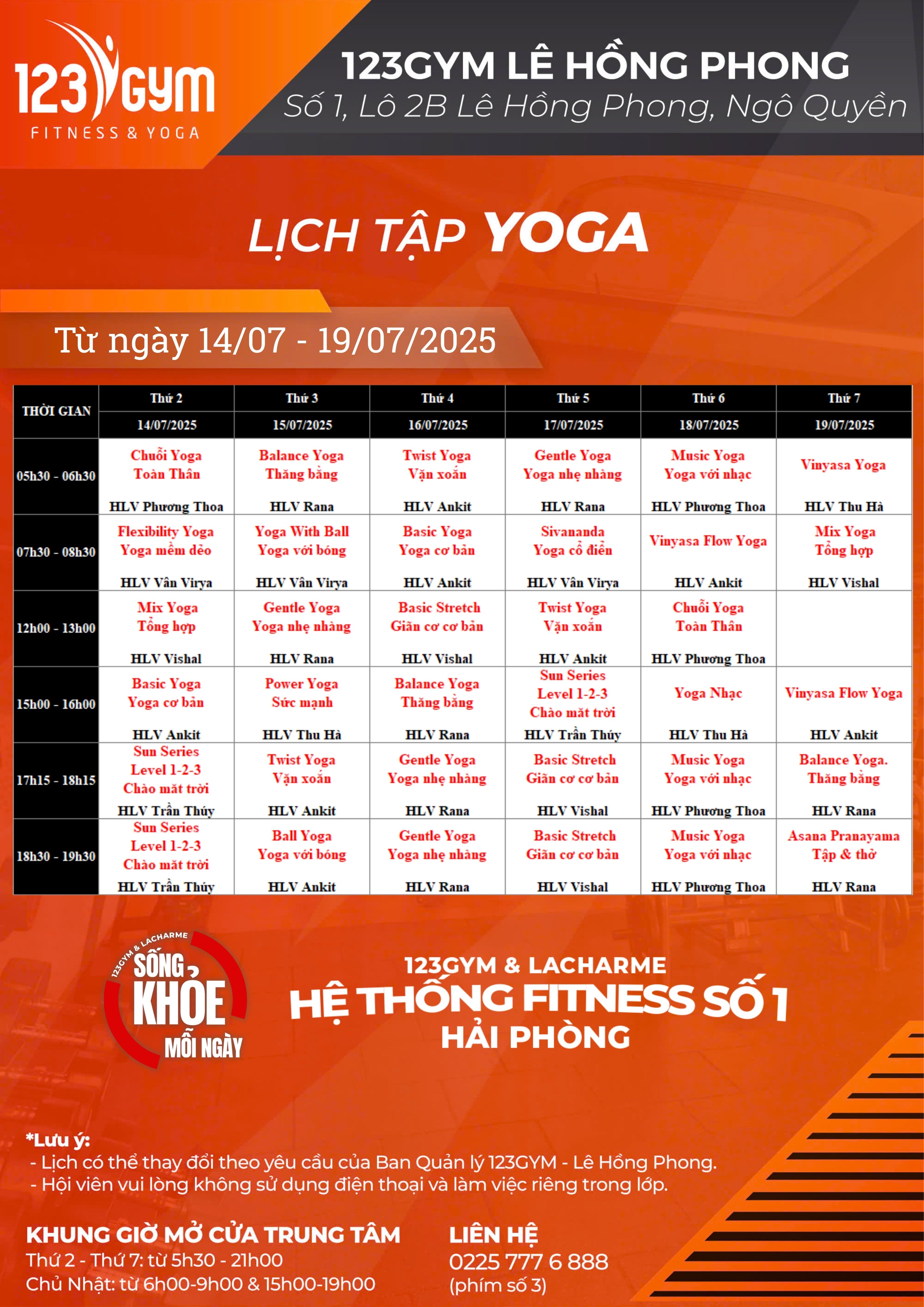 LHP Yoga Tuần 2