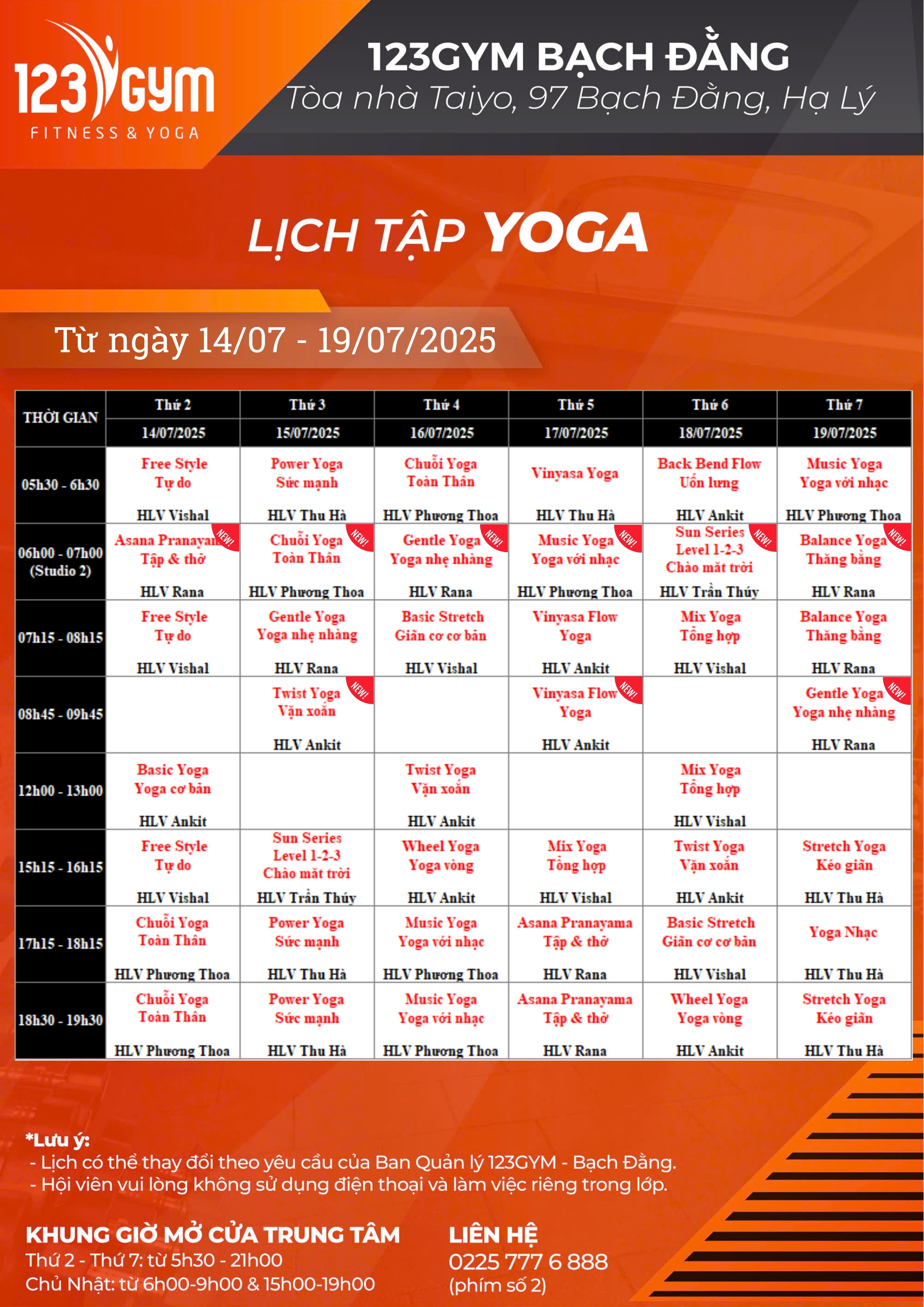 BD Yoga Tuần 2