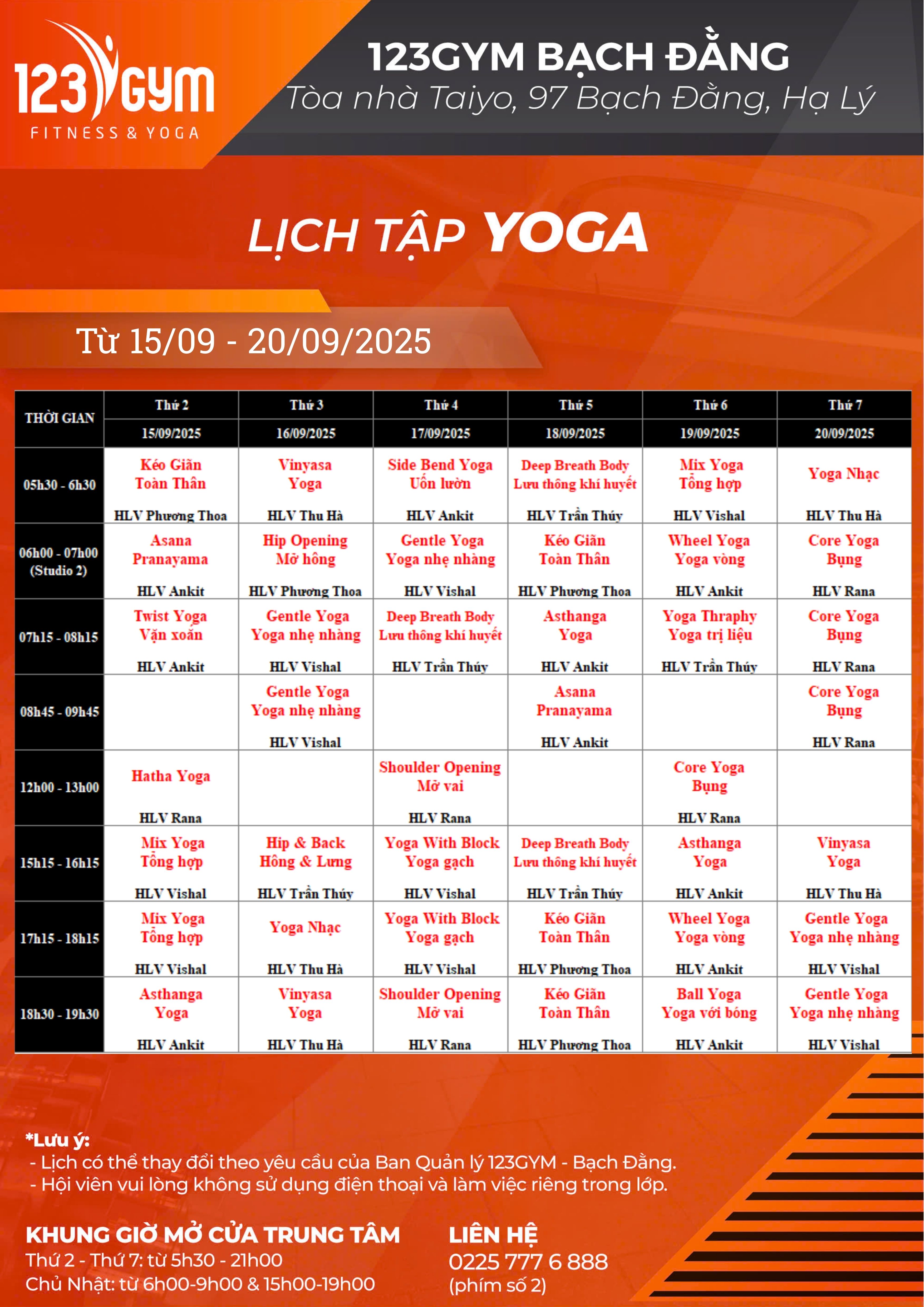 BD Yoga Tuần 2