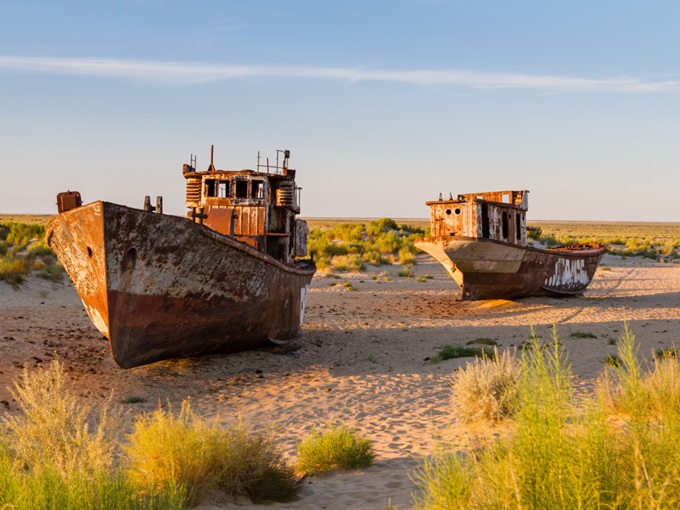 Ship cemetery in Muynak