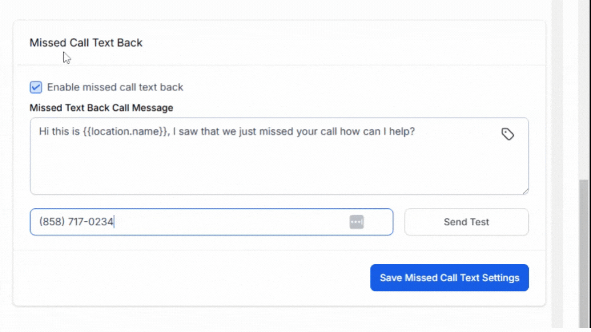 Missed Call Text Back Image