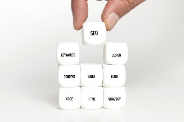Hand building search engine strategy with cubes final touch Hand building search engine strategy with cubes final touch