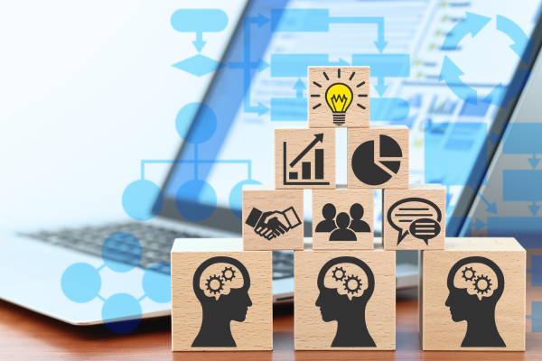 Knowledge management and business intelligence concept Knowledge management and business intelligence concept