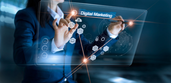 Digital marketing. Businesswoman using and drawing global structure networking on modern interface payments online shopping. Icon customer network connection on virtual screen. Plan and strategy. Digital marketing. Businesswoman using and drawing global structure networking on modern interface payments online shopping. Icon customer network connection on virtual screen. Plan and strategy.