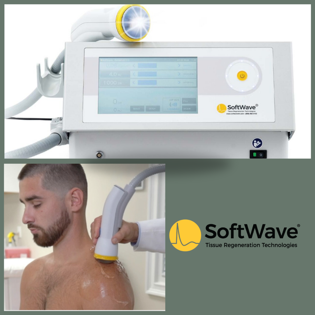 SoftWave machine / shoulder area treatment
