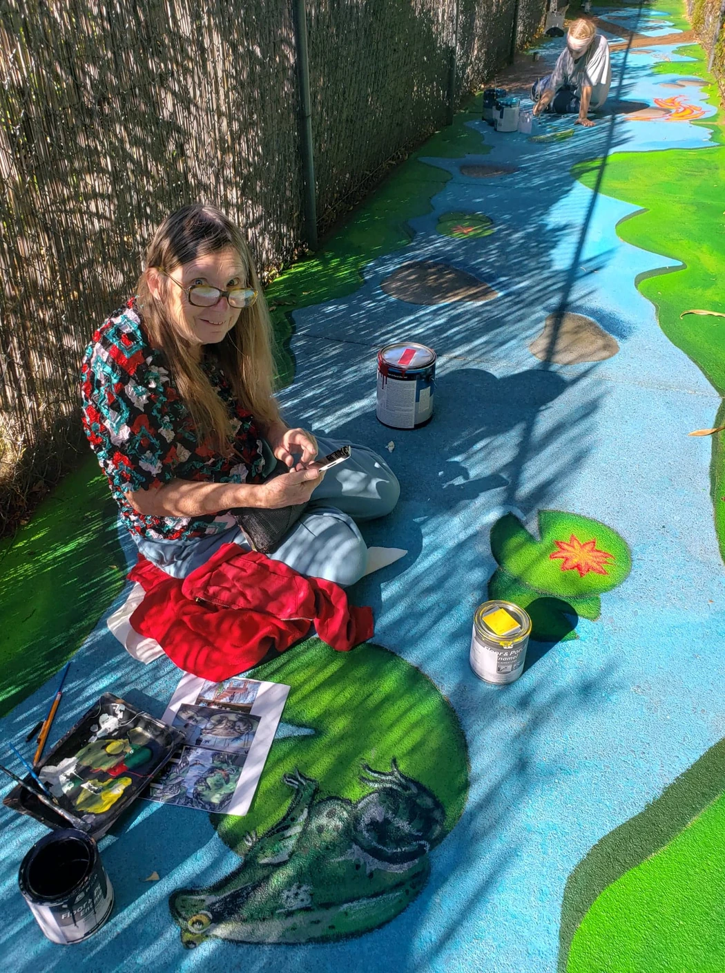 Other amazing artists helping with the mural
