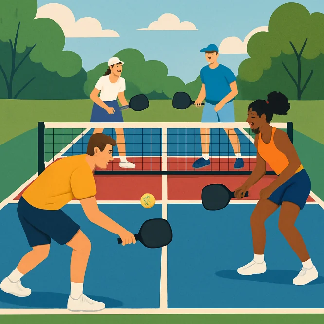 sample image for topic about ideal pickleball court color combination