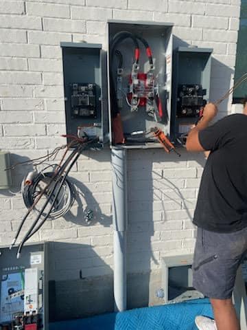 Electric panel work example