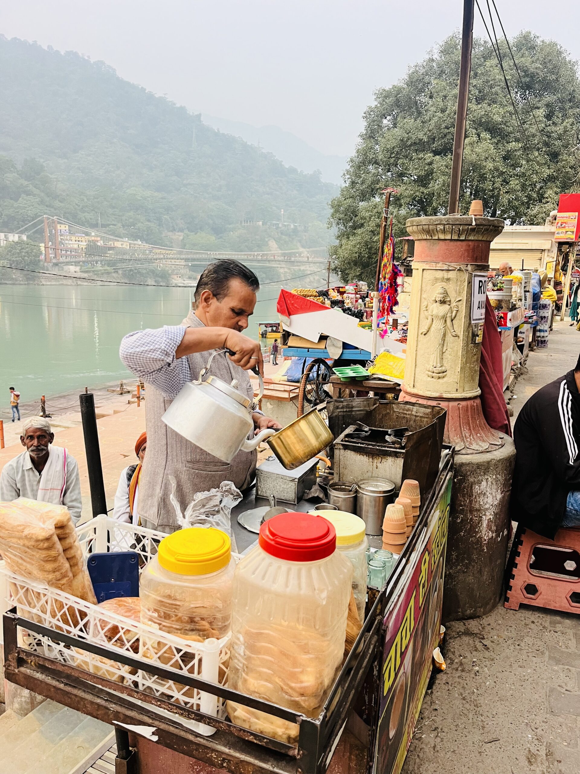 drinking chai in india drinking chai in india