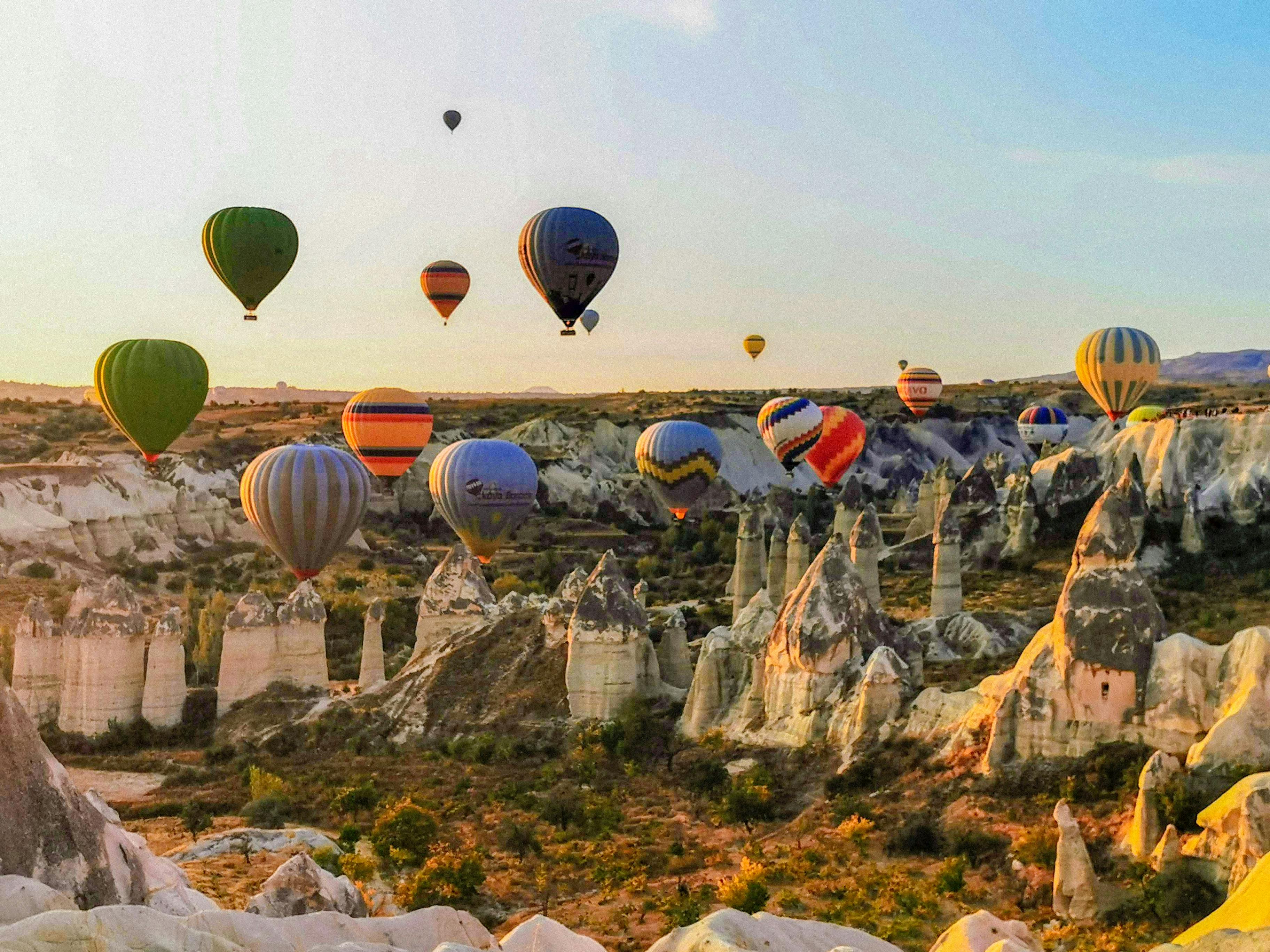 Hot air balloons over Cappadocia