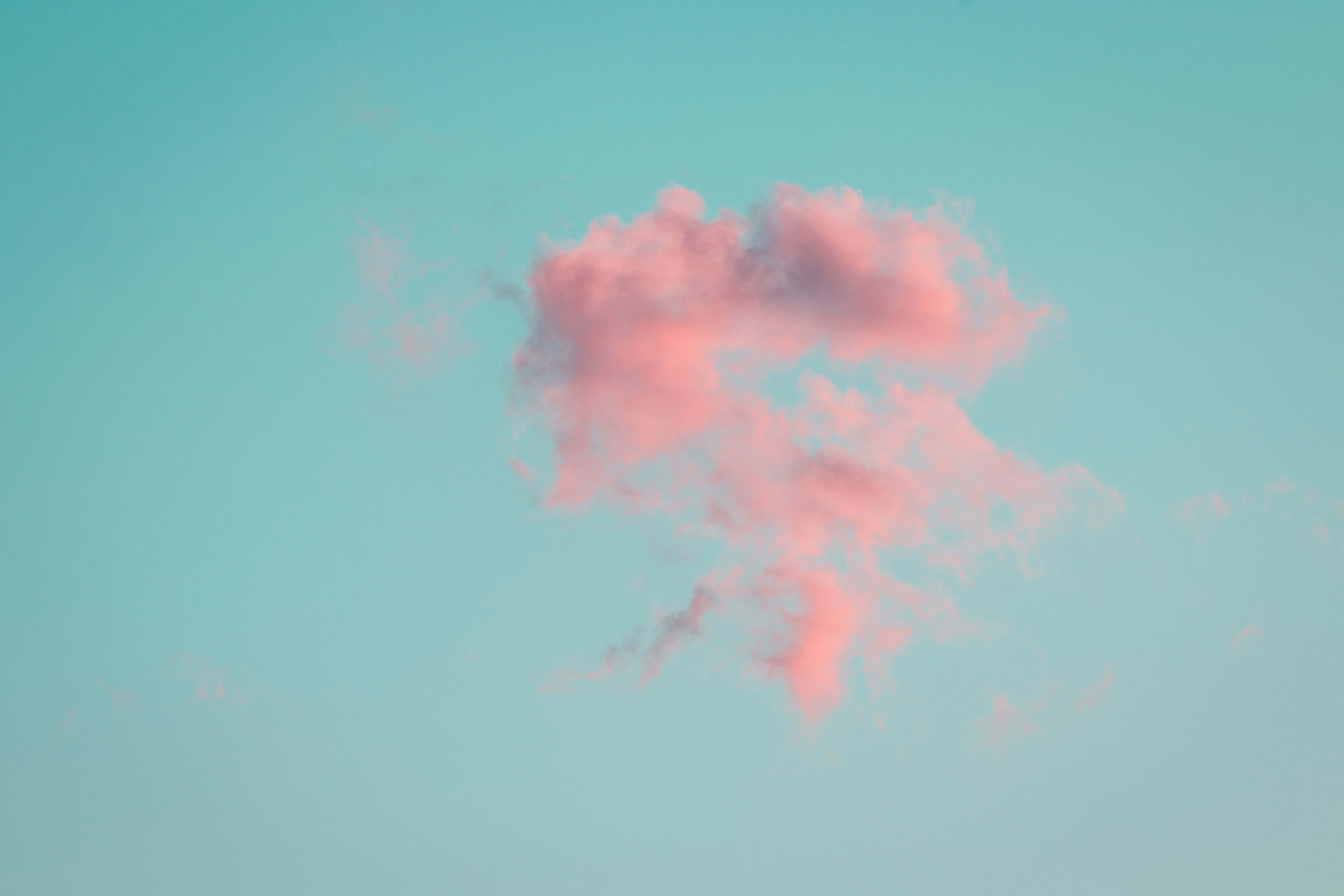 pink cloud on blue sky pink cloud on blue sky