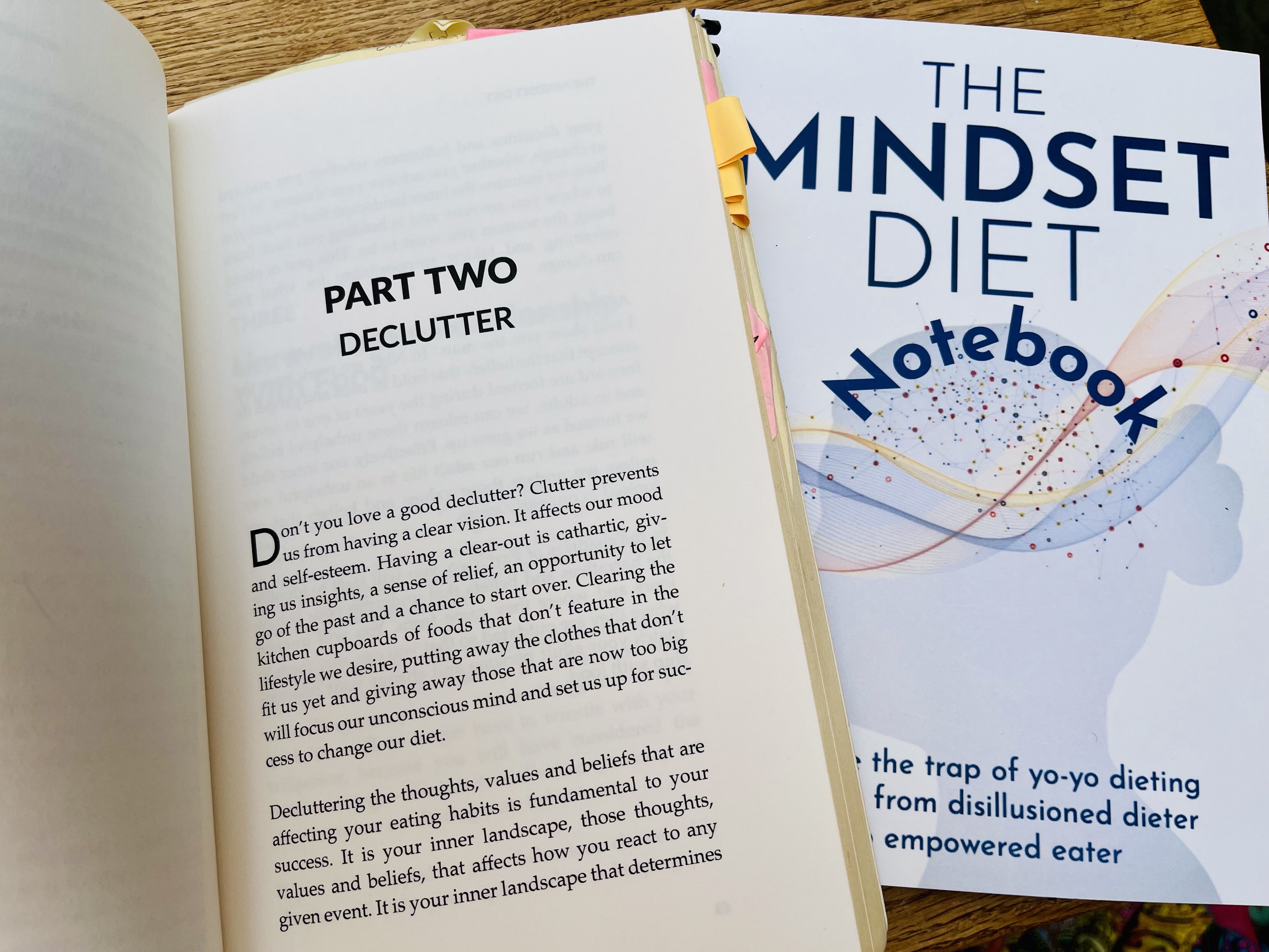 Declutter chapter and The Mindset Diet Notebook