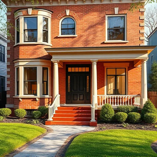 Remodeled home in Calvert Hills Historic District showcasing architectural details and vibrant landscaping.