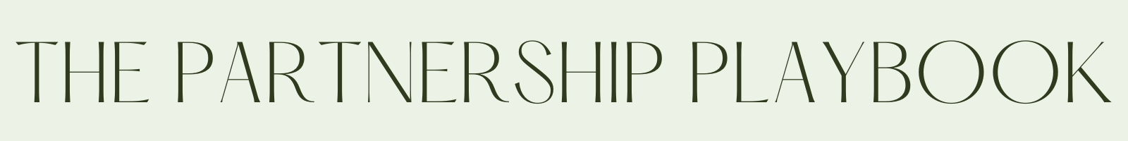 The Partnership Playbook Heading