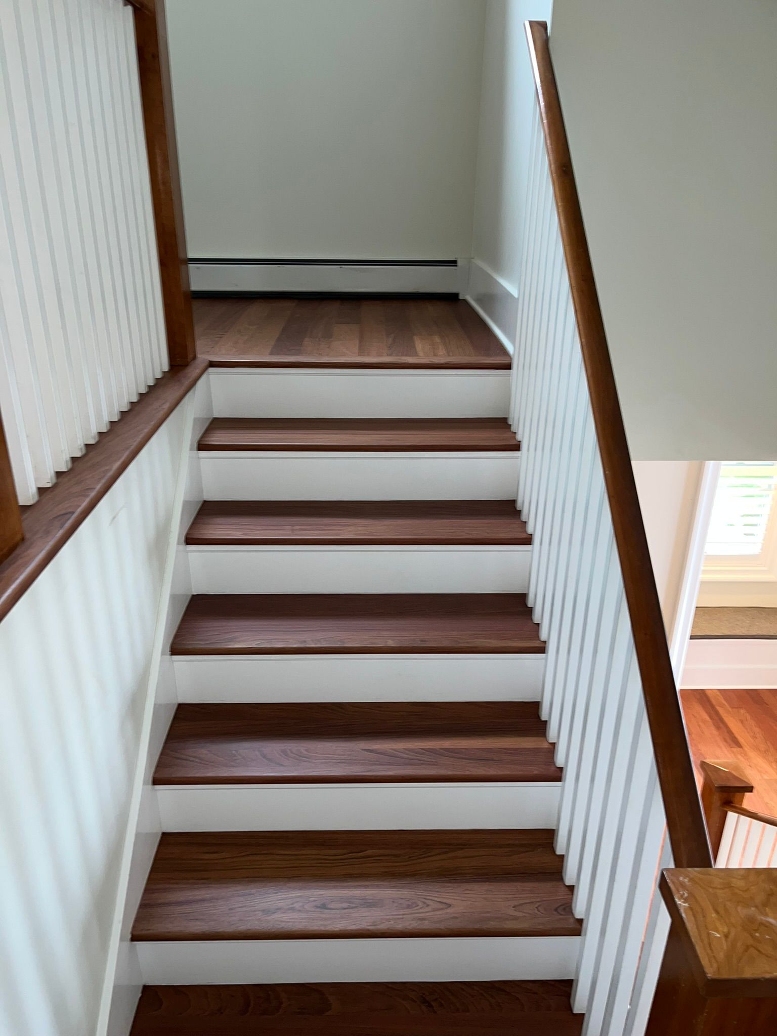 Hardwood stairs