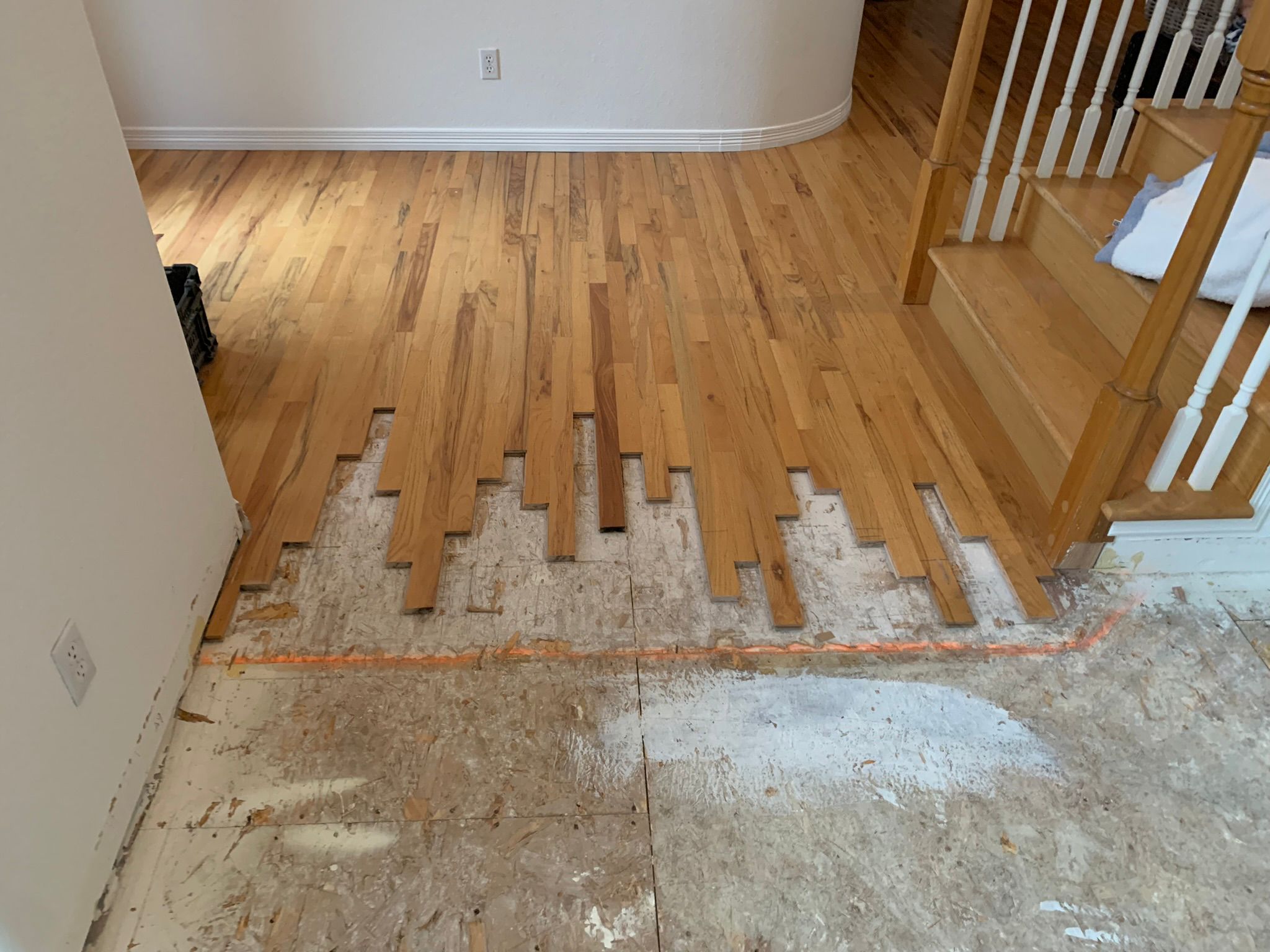 Floor maintenance work