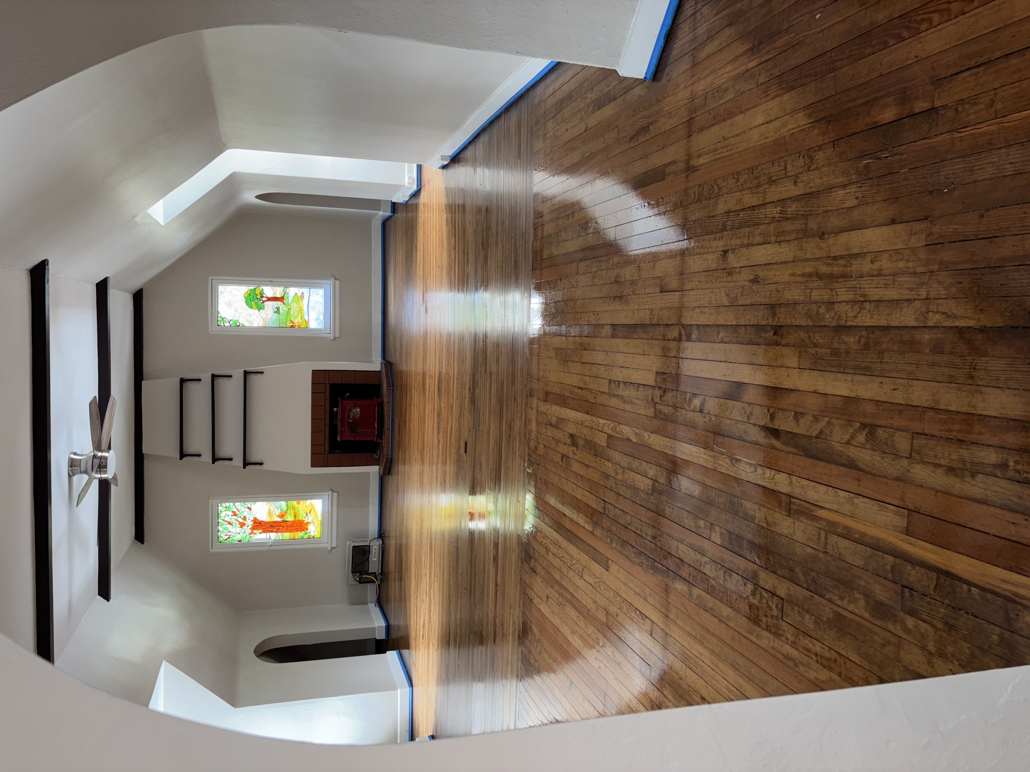 Hardwood floor detail