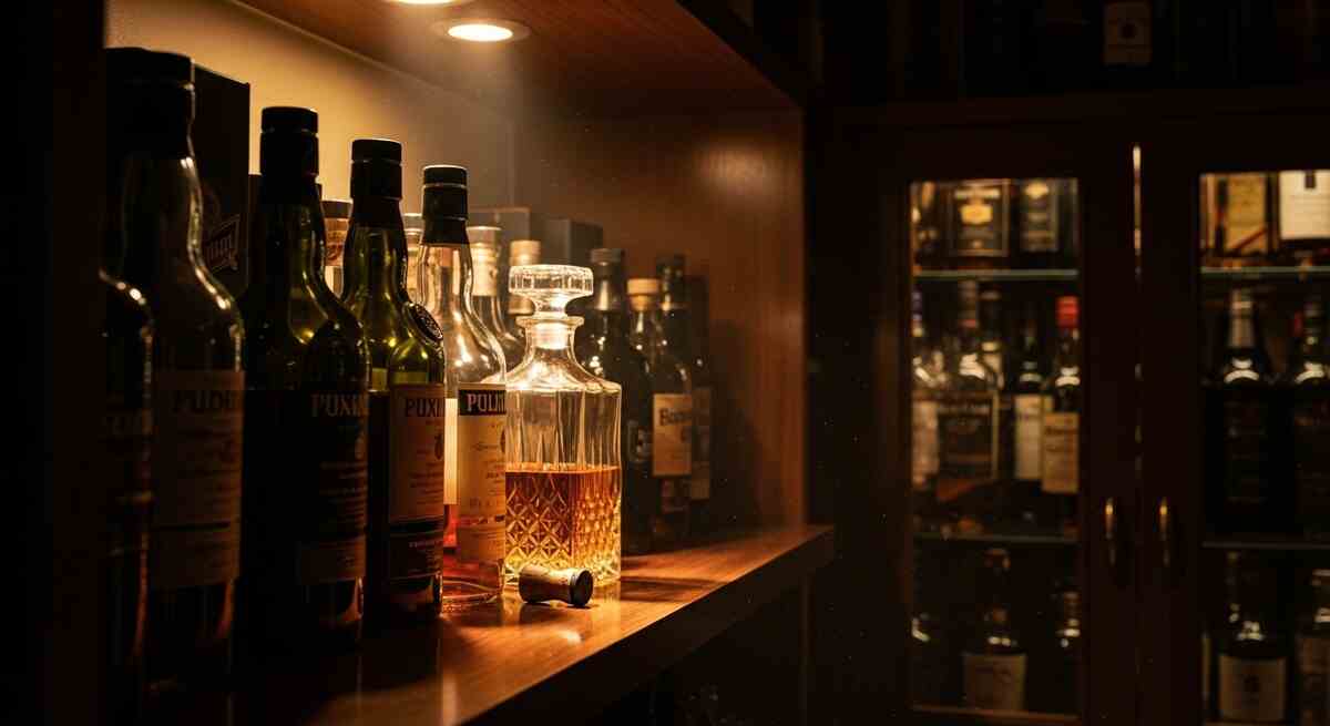 store-liquor-in-sideboard-away-from-kitchen-heat